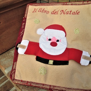 Quiet book, Christmas sensory book, sensory book, educational book, cloth book