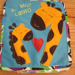 QUIET BOOK or Montessori sensory book, cloth book, book for disabilities
