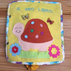 LIVRE CALME, livre sensoriel, livre Montessorien, livre en tissu