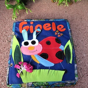 QUIET BOOK, fabric book, sensory book, Montessori book