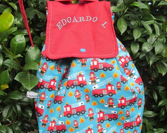 NURSERY BACKPACK, personalized, in cotton