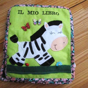 QUIET BOOK, Montessori sensory book, cloth book