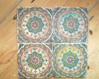 Tiles, tiles, natural stone tiles, 4 pieces! Morocco U7