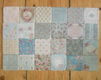 24 tiles, tiles, natural stone, shabby, rose, No.1