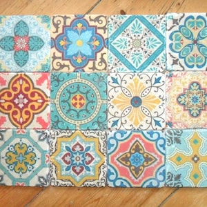 12 tiles, natural stone, marble, Mediterranean, Portuguese design!