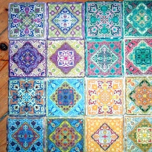 16 Fliesen, Kacheln, Naturstein, Orientalisch Nr.A1