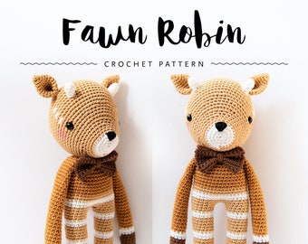 Crochet Pattern Fawn Robin GERMAN & ENGLISH | olialemon