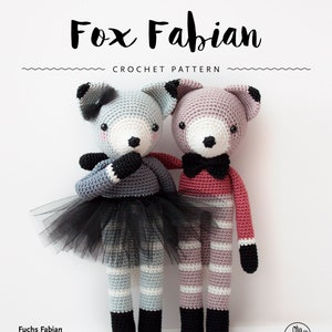 Crochet pattern fox Fabian GERMAN & ENGLISH | olialemon