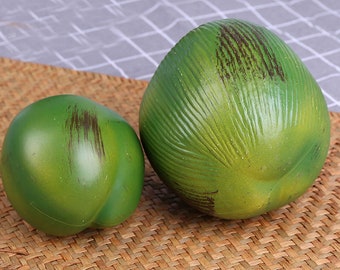 Faux modèle en plastique de noix de coco, Légumes et fruits simulés, Faux modèle d'aliment, Ingrédients de cuisine simulés, Décoration de cuisine