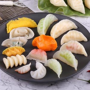 Gefälschtes Knödelmodell, simulierte chinesische gedämpfte Knödel, Fake Food, Küchendekoration