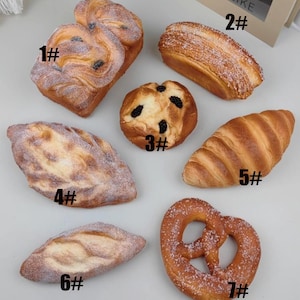 Fake Bread ,Simulated Bread Prop,Highly Realistic Bread, Fake Food Model Children&#39;s Toys, Cooking Teaching Props,Shop Decoration