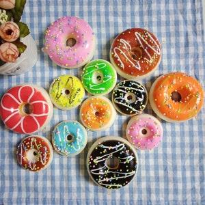 Fake squishy doughnut ,Simulated Soft Cream Desserts,Food Model Props,Dessert Shop Decoration