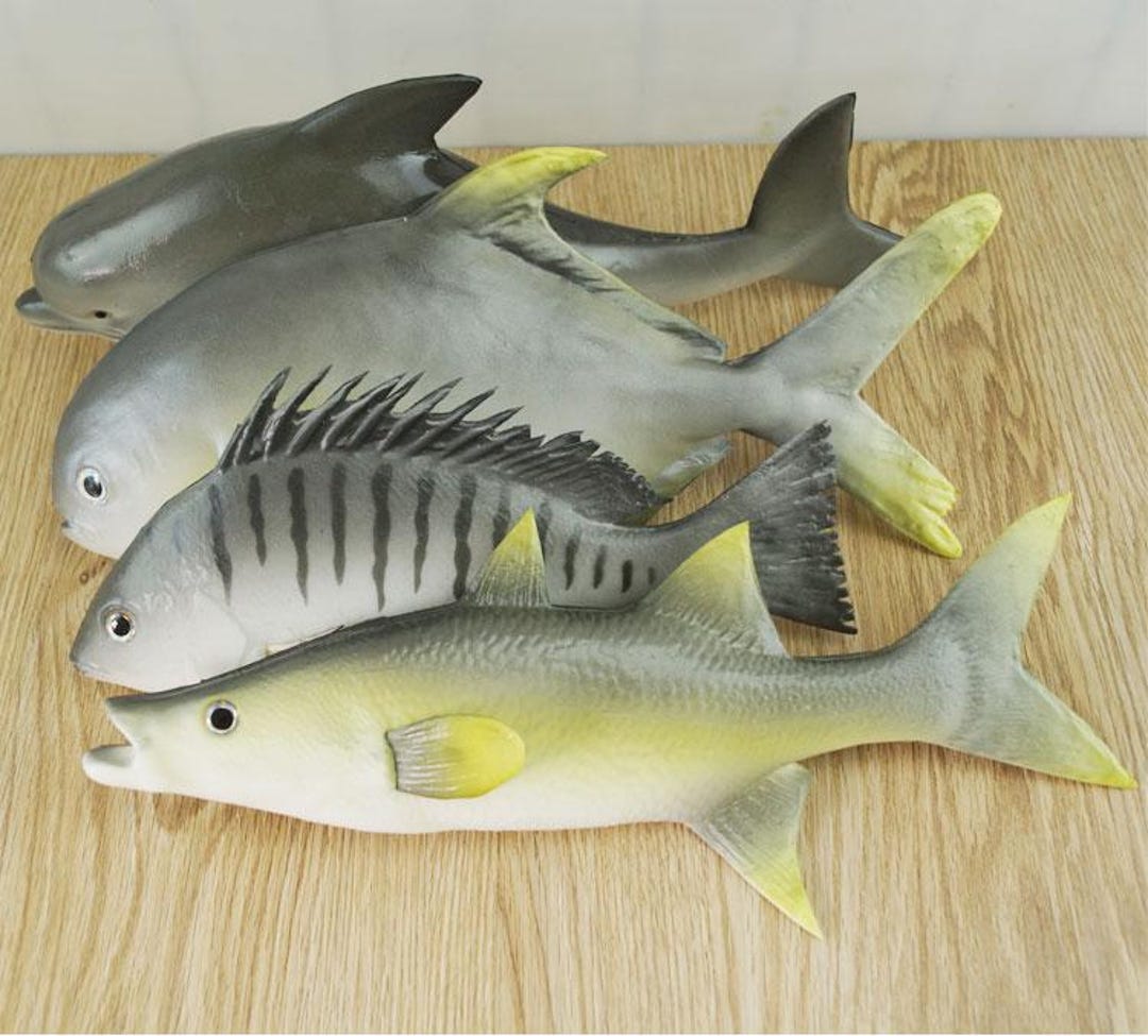 Fake PU Soft Fish,simulated Tropical Fishes,red Gray Carp,marine Animal ...
