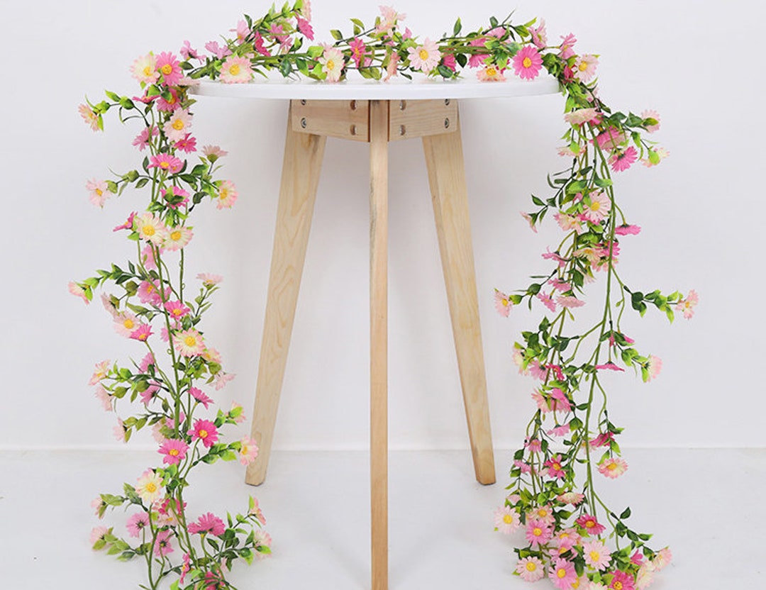 2.1 M Artificial Flower Vine for Wedding ,wall Hanging Daisy Flower ...