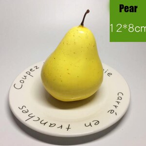 Simulated Vegetable Fruit Decoration Fake Pear Green Pear Yellow Pear Model Food Props Kitchen Decoration image 2