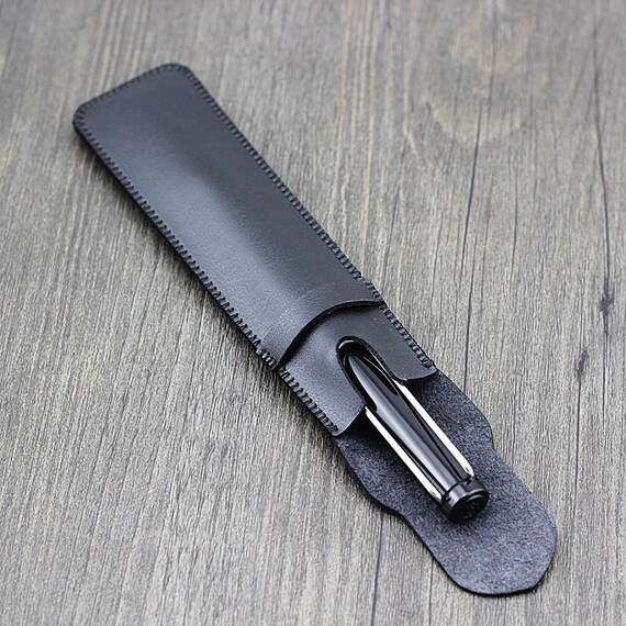 Genuine Leather Pen case Pen Holder Handmade Leather Pen Etsy