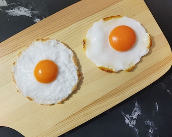 Simulated Fried Eggs Poached Egg Decoration Fake Food Model Kitchen Decoration