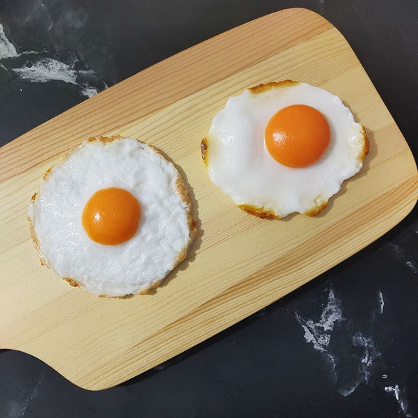 Simulated Fried Eggs Poached Egg Decoration Fake Food Model Kitchen Decoration