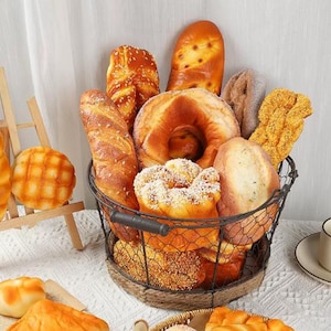 Pan de centeno artificial, suave y aromático, tostada, palito Dharma, accesorio de cocina.