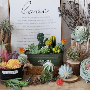 Artificial Cactus Plant, Fake Tropical Plant, Fake Succulent Plants, Simulated Plant Decoration,Plant Decoration