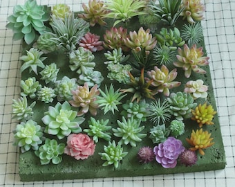 Plantas suculentas artificiales / Cabezas de suculentas artificiales, suculentas falsas a granel para arreglos florales, coronas DIY, decoración del hogar