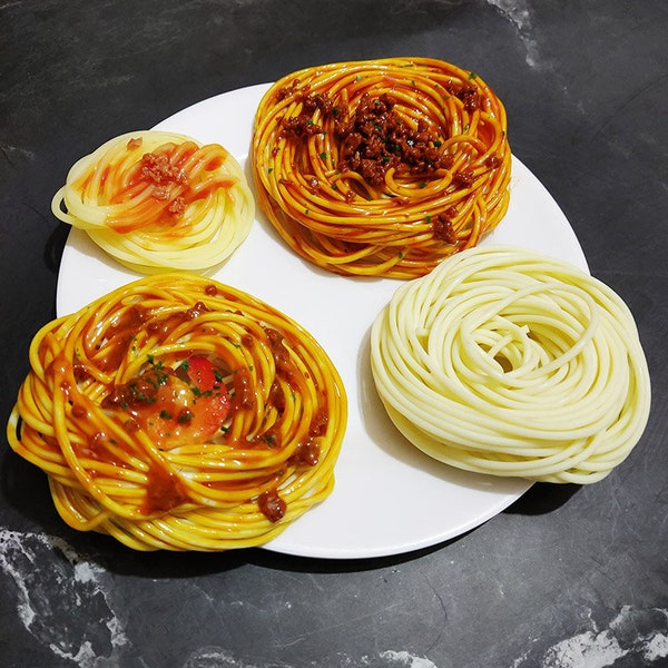 Fake Spaghetti Model,Simulated Noodles,Fake Food ,Cooking Teaching Props,Decoration of Western Restaurant