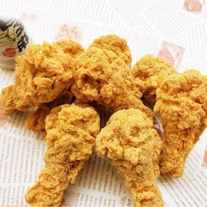Cuisse de poulet frit simulée, fausses pépites frites, modèle artificiel, décoration de cuisine