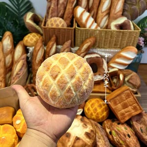 Fake Bread Model Set,Simulated French Baguette Bread,Fake Food Model Children&#39;s Toys, Cooking Teaching Props,Bread Shop Decoration