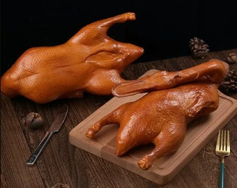 Fake Roast Chicken Model,Simulated Roast Duck ,Fake Food ,Cooking Teaching Props,Restaurant Decoration