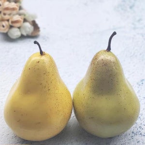 Simulated Vegetable Fruit Decoration Fake Pear Green Pear Yellow Pear Model Food Props Kitchen Decoration image 4