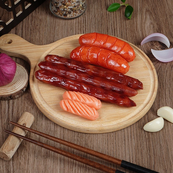 Fake Sausage Model,Simulated Roasted Crispy Ham Sausage,Hot Dog,Fake Food ,Cooking Teaching Props,Restaurant Decoration