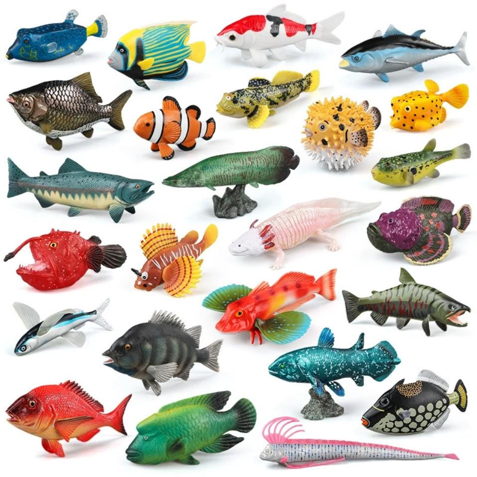 fake fish and poles Miniature Fishing Pole with : Toys & Games FREE cast time after time Buy Numama Artificial Fish for