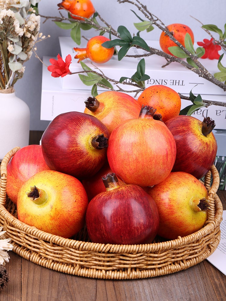 Fake Pomegranate Model, Simulated Foam Fruit Vegetables , Fake Food ,Children 's Toy, Kitchen Decoration
