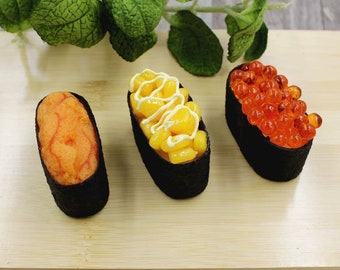 Fake Fish Roe Sushi Model, Gesimuleerde Japanse keuken, Fake Food Model, Koken Onderwijs Rekwisieten, Dessertwinkel Decoratie