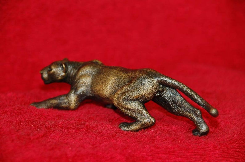 Solid bronze Lioness Panther Jaguar Cougar Leopard Puma | Etsy