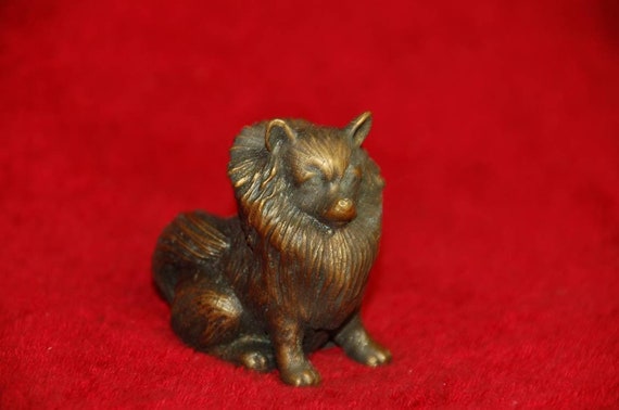 UNIQUE BRONZE STATUE FIGURINES ANIMAL PIG HANDICRAFT COLLECTION SOLID GIFT