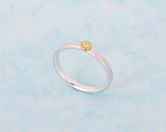Ring BRILLIANT gold silver Barbara Weiss