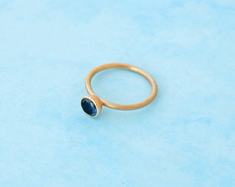 Ring SAPPHIRE gold,engagement ring,stackable ring, Barbara Weiss