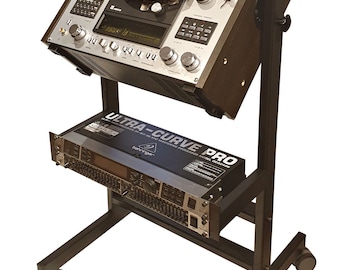 New Custom Cart Stand with Rack Mount 2U - 10U for ANY Reel Recorder Deck Pult