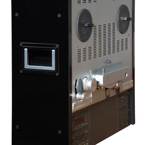 NEU Studer A807 A810 Klavierlack Seitenteile, schwarz, silber, Paar, mit Griffen