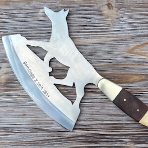 Gamsjaga chopping knife fox GJ20101 root wood