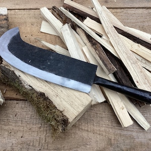 Gamsjaga carbon steel GJ9 cleaver, splitting knife
