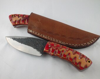 Gamsjaga GJ39 hunting knife red/beige