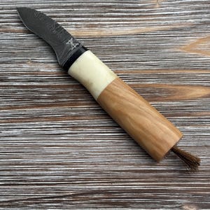 Gamsjaga Damast Pilzmesser