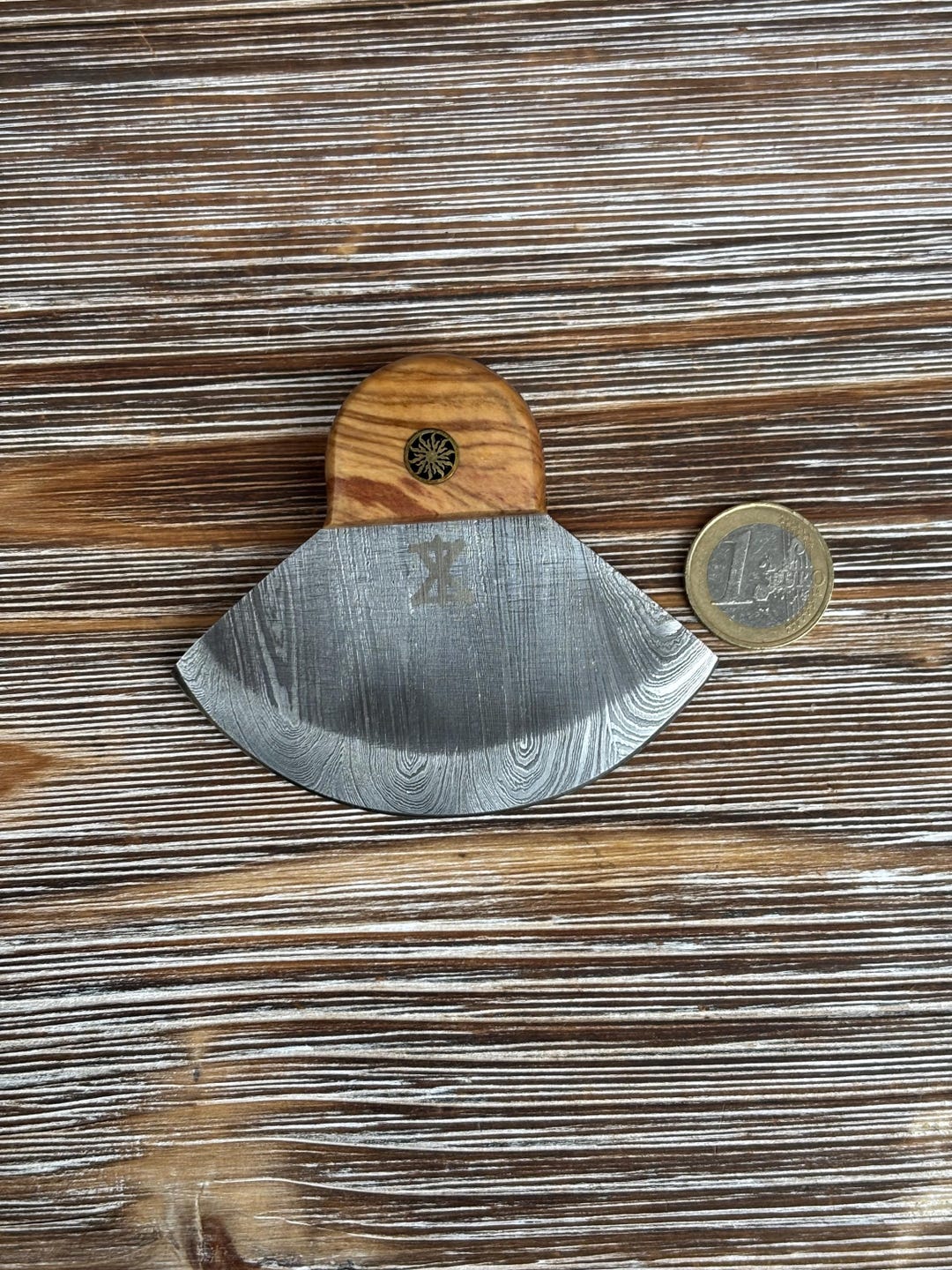 Gamsjaga Kitchen Knife, Rocking Knife GJK9, Olive Wood - Etsy