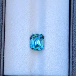 tourmaline faceted blue 2.55 carats natural faceted tourmaline