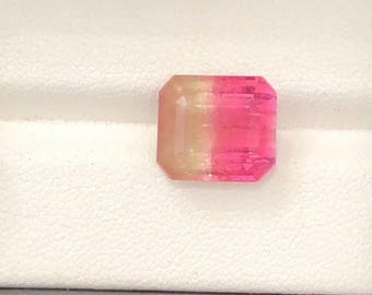 tourmaline bicolour natural 7.30 carats from Afghanistan