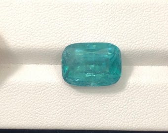 tourmaline open blue natural faceted gemstone 9.46 carats from kunar mine Afghanistan