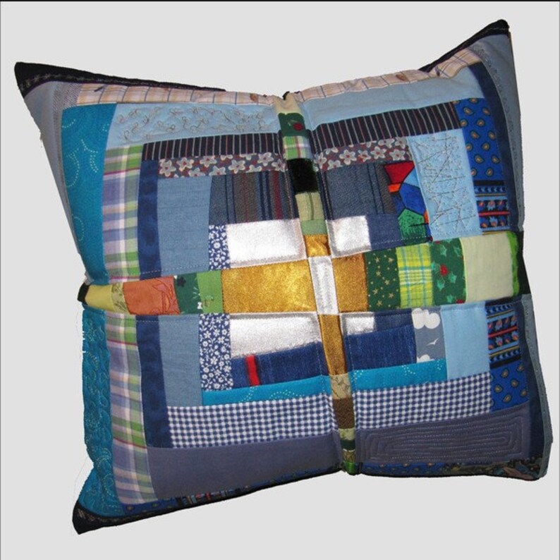 Pillow Crazy Patchwork image 2