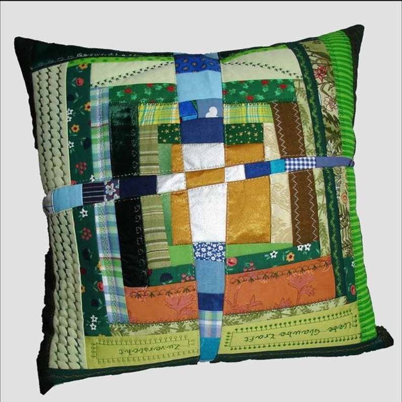 Pillow Crazy Patchwork image 1